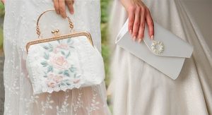 Elevate Your Destination Wedding Style with Embroidered Silk Clutches